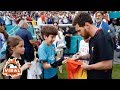 Leo Messi with his fan moment