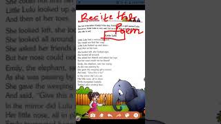 Let's recite the poem