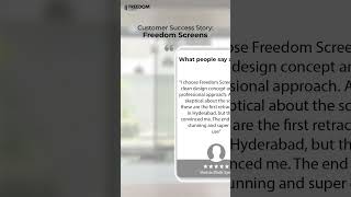 Customer Feedback on Freedom Screens #freedomscreens #renovation #homdecor #design #interiordesign