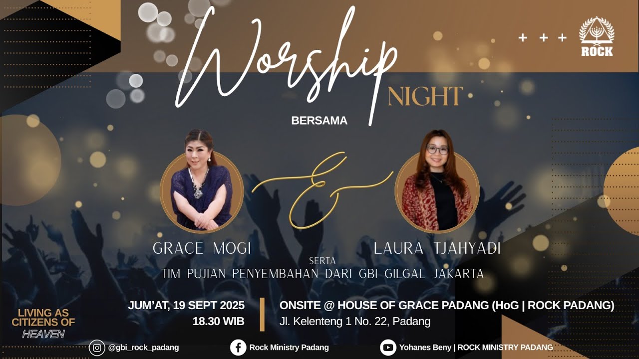 Worship Night 19 September 2025 Rock Padang | Tim GBI Gilgal |