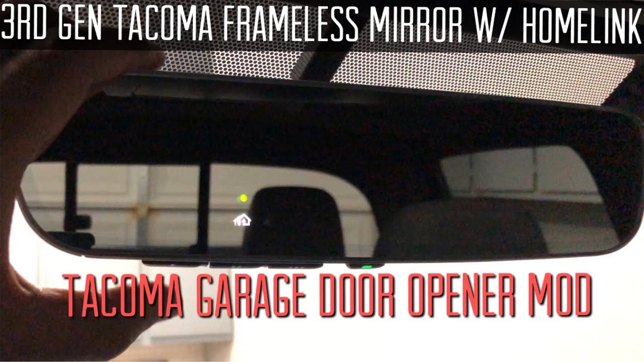 Frameless Mirror with Garage Door Opener Install and Review - 3rd Gen