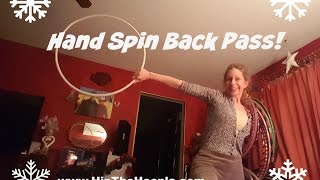 Hand Spin Back Pass ⭕️ Hula Hoop Trick Combo Tutorial ⭕️1 Minute!