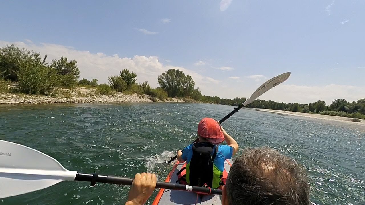 Fiume Ticino in Kayak da Trecate al ponte di Bereguardo - YouTube
