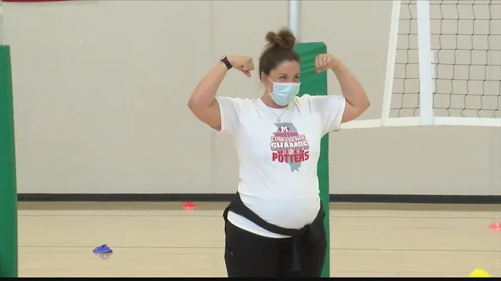 Expectant Mom Kristen Spangler Still Coaching