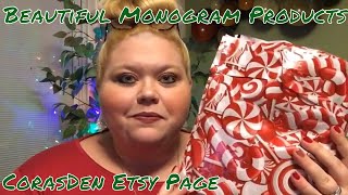 🎄❤️ Custom Monogram Products// CorasDen// Etsy Items❤️🎄