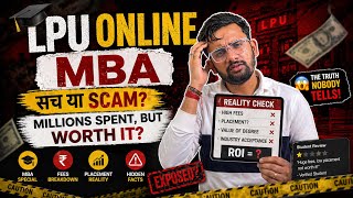 LPU Online MBA EXPOSED 😨 Fees, Placement &amp; Hidden Truth!