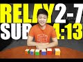 Rubik's Cube 2-7 Relay Sub 4:13