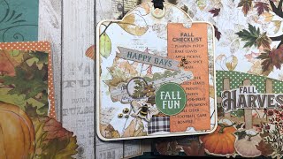Autumn Splendor Mini Album Tutorial Flip Through