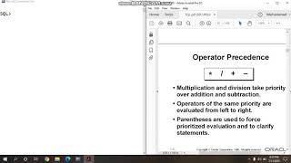 Lec#12: operators precedence  in SQL