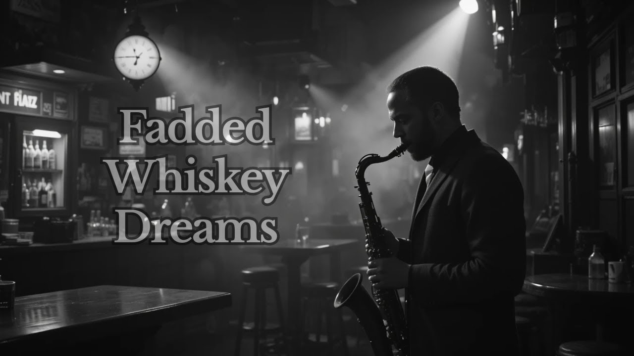 Faded Whiskey Dreams | Slow Blues Jazz Song with Saxophone | Emotional Storytelling Blues Music