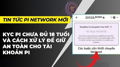Pi network- KYC Pi dưới 18 tuổi và cách xử lý để tài khoản Pi an toàn | PI NETWORK VN