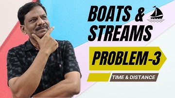 Sum 3 & answer | Boats and Streams Aptitude questions for Competitive exams