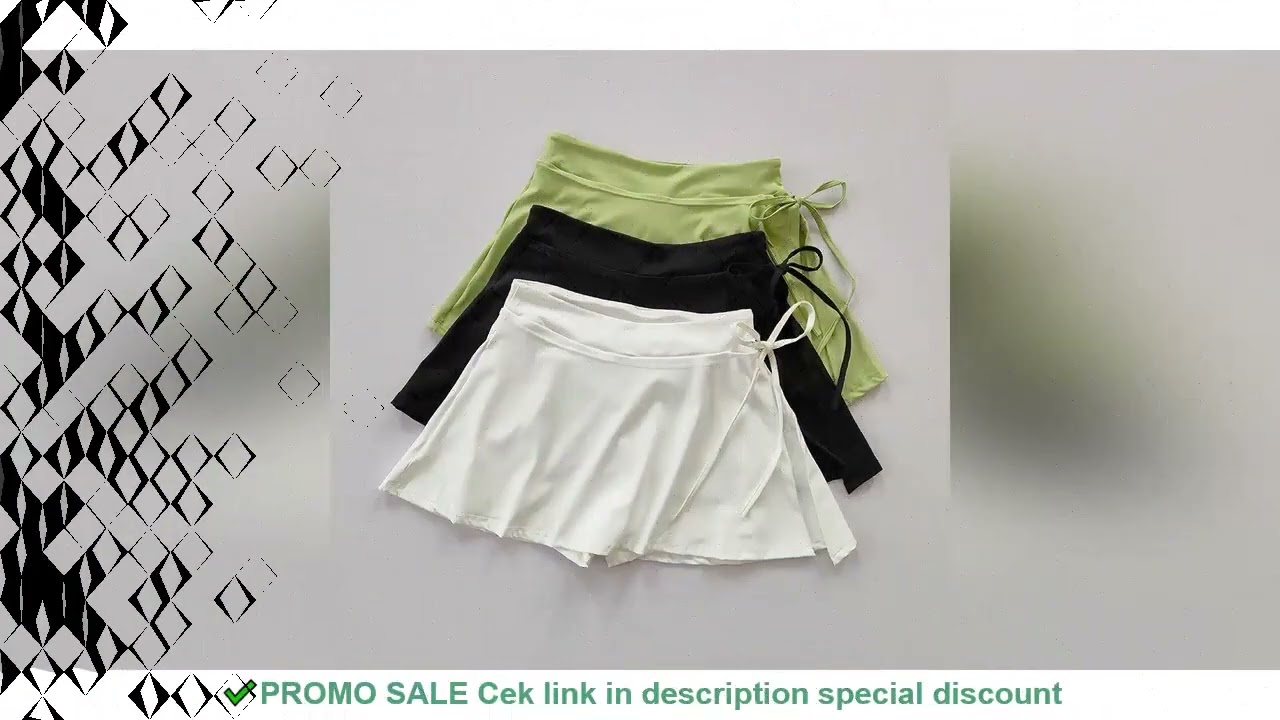 Sports Yoga Skirt Badminton Tennis Skirt Pants Half-body Quick Drying Pocket Skirt Side Split Strap