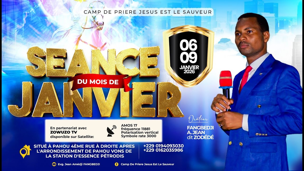 GRANDE SEANCE DU 6 AU 9 JANVIER 2026 A PAHOU-BENIN: PROGRAMME DU JEUDI SOIR #1