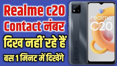 realme c20 contact number not showing | realme c20 contact setting | how to show contact number c20