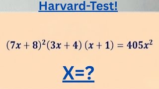 Solve for x in this nice Algebra equation | Math Olympiad mathematics 