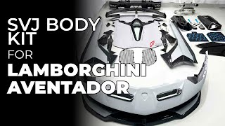 DRY CARBON CONVERSION BODY KIT for LAMBORGHINI AVENTADOR LP700 LP720 LP750 UPGRADE TO LP770 SVJ