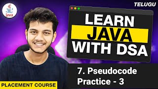 Flowcharts Problems - Part 3 | Complete Java Course in Telugu for placement | Telugu