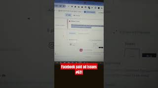 Facebook Ad not publishing due to common error. #paidadvertising #fbads #adsforlocalbusiness