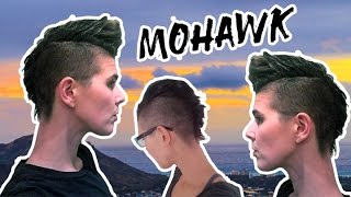 Mohawk Haircut For Women with Clippers Punk Rock Hairstyle DIY At Home SideCut for Girls