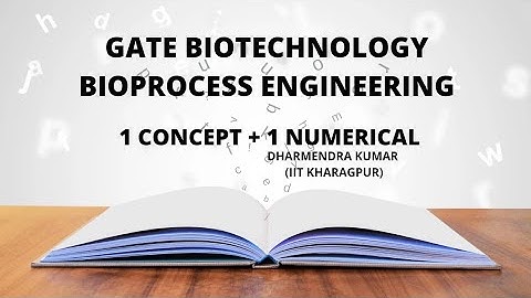 GATE 2023 Bioprocess engineering