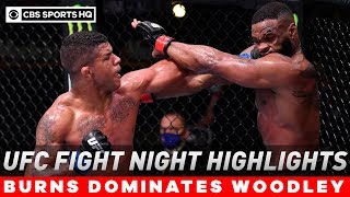 UFC Fight Night Highlights: Gilbert Burns dominates Woodley in one-sided beatdown | CBS Sports HQ