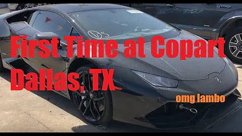 FIRST TIME AT COPART DALLAS EXPERIENCE (LAMBO, VIPER, i8, Things to Know)