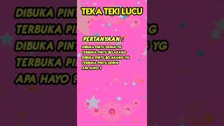 Teka-teki lucu dan Jawaban yang gak nyambung Bikin Ngakak & baper#shorts#teka teki#tebak tebakan
