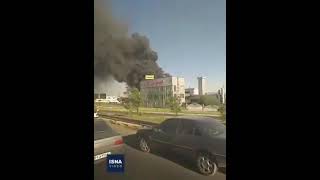 إيران حريق في مستودع البليت الخشبي التابع لشركة بهنوش