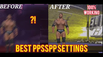 BEST PPSSPP SETTINGS FOR SVR 2011 ANDROID