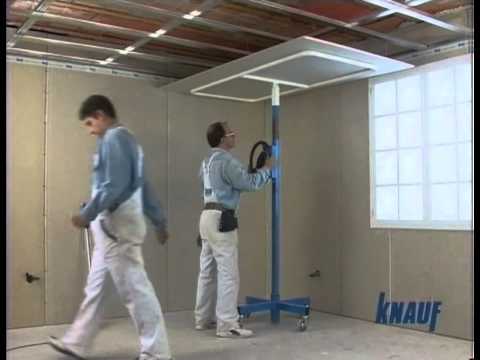 Knauf construccion techo youtube Falsos techos pladur leds