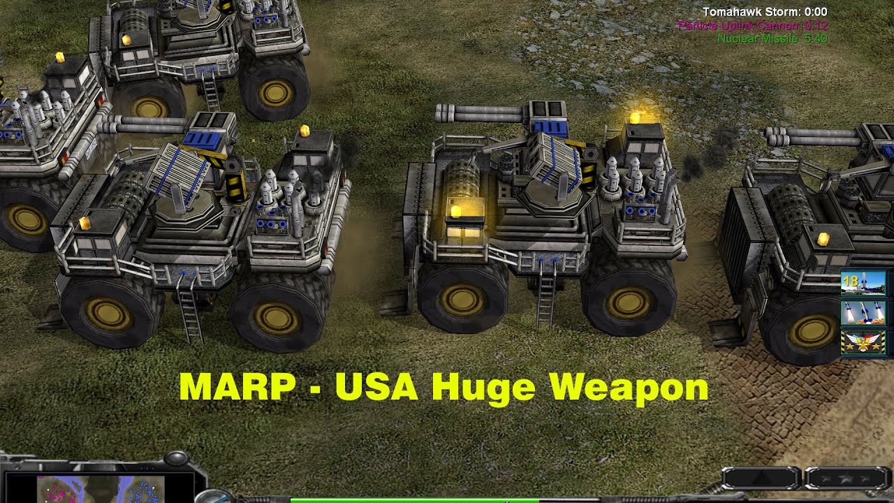 General Zero Hour Contra Mod: MARP — огромное оружие США