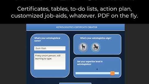 Storyline and PDF Creation on the Fly
