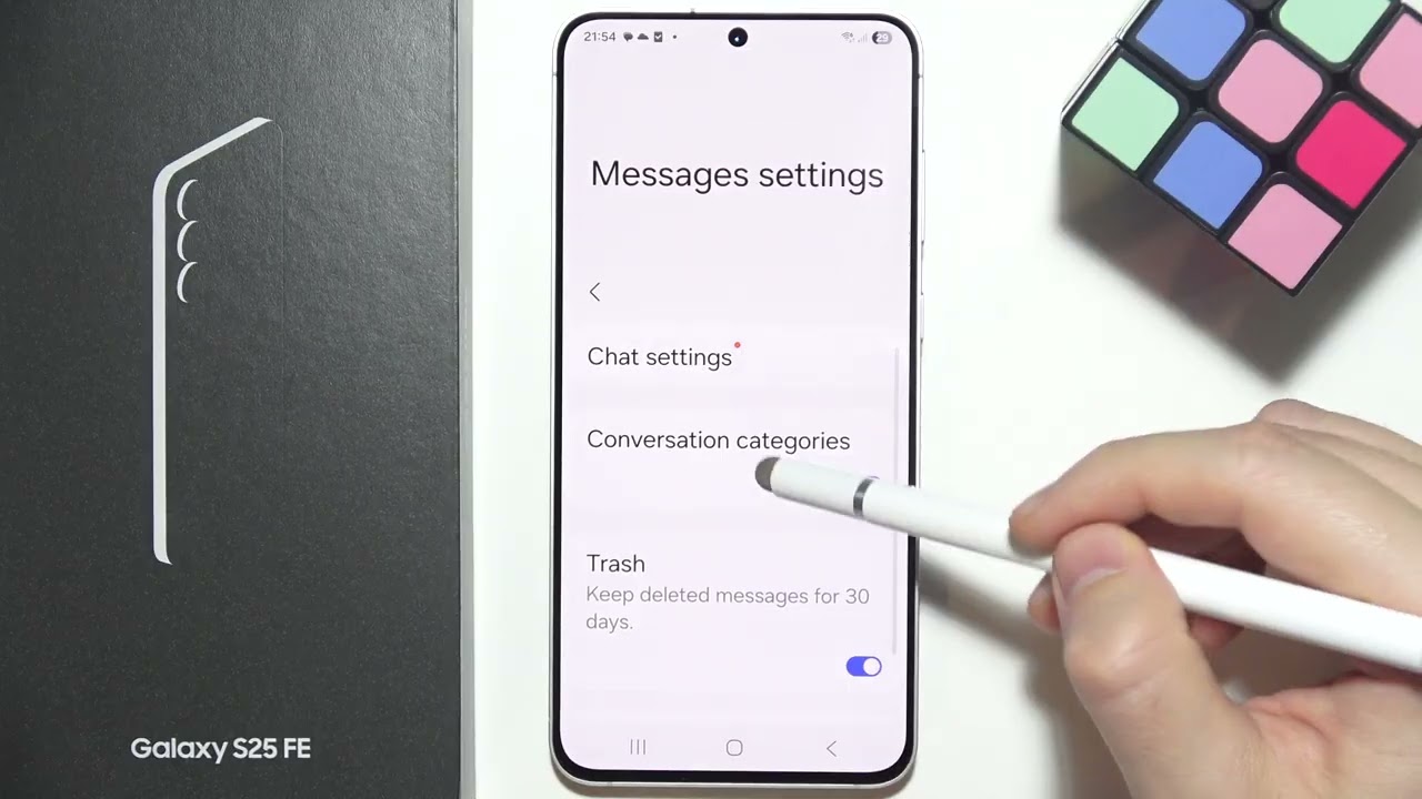 Samsung S25 FE: как изменить звук уведомлений в сообщениях