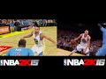 NBA2K16 Vs NBA2K15 Animation And Graphic Comparsion Gameplay 
