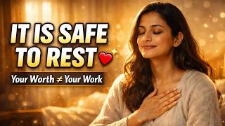 It Is Safe to Rest 😌 | Nervous System Healing Affirmation Song (Release Burnout & Overworking)