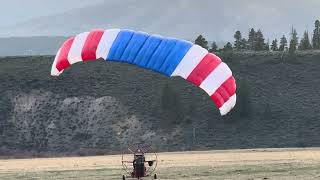 Taking to the air under a new (to me) APCO Hybrid 500 “Ducktail”
