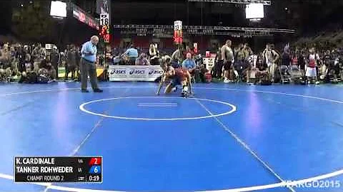 113 Champ. Round 2 - Tanner Rohweder (Iowa) vs. Ki...