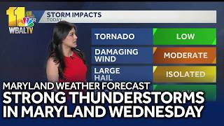 Scattered showers, storms for Wednesday with widespread rain on Thursday