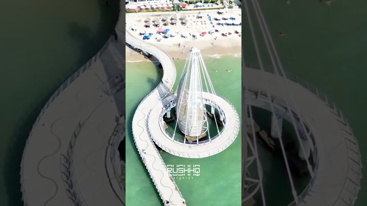 Puerto Vallarta Drone Shot: Muelle de los Muertos & Malecón 🌅