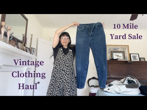 10 Mile Yard Sale Haul | Sourcing Vintage Clothing For My Business | 51 ...