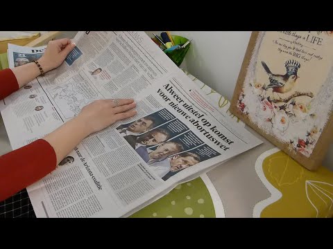 ASMR Calm Newspaper Page Turning to Help You Relax