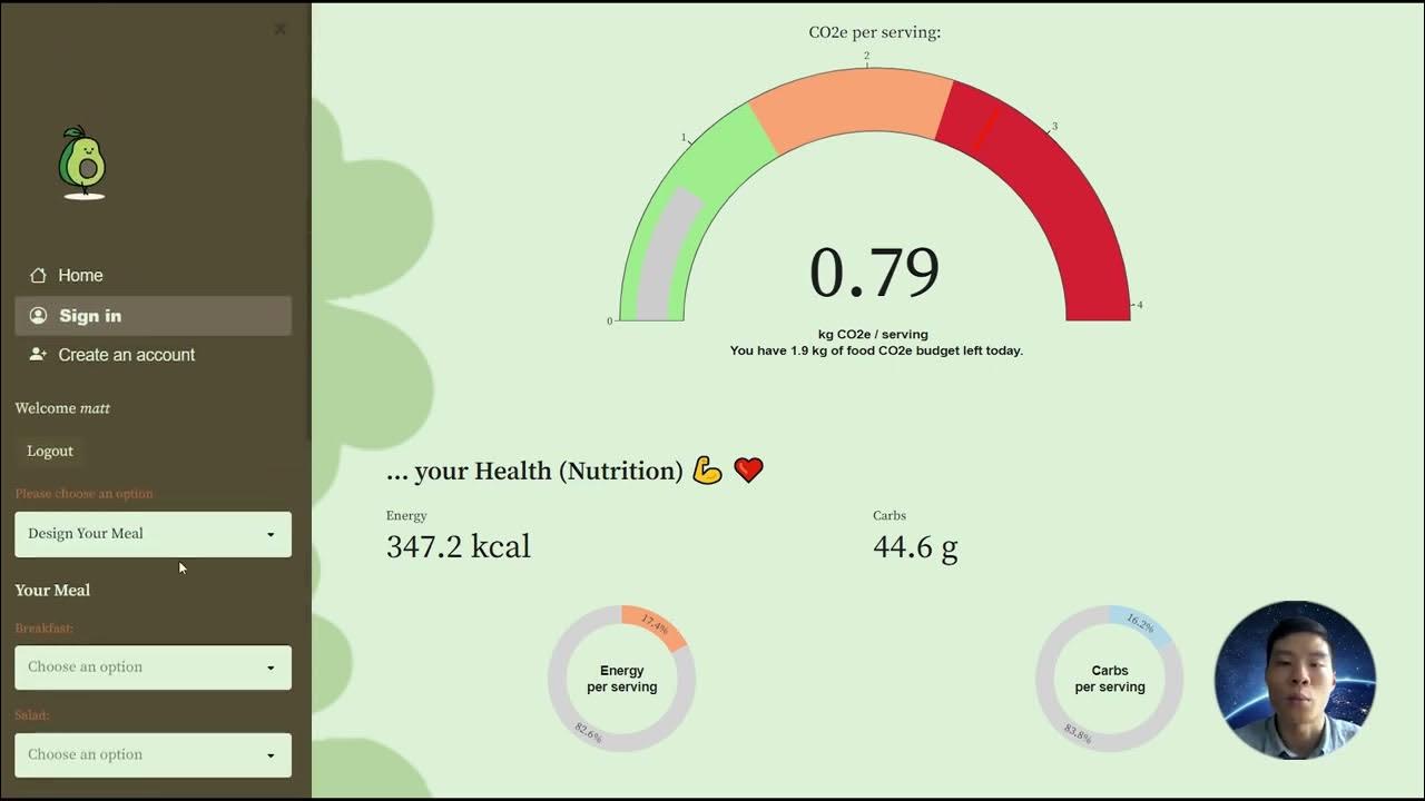 Food Carbon and Nutrition Tracking App (Python & Streamlit) - YouTube