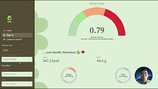 Food Carbon and Nutrition Tracking App (Python & Streamlit)
