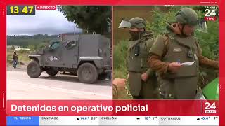 Tres detenidos en operativo policial en ruta que une a Cañete con Tirúa