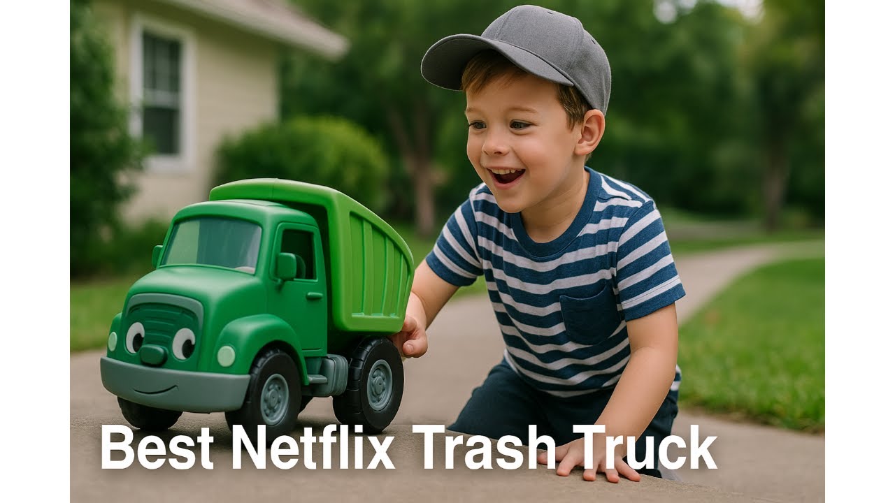 👕 Isaac Morris Limited Trash Truck Characters Boys Short Sleeve T-Shirt | Best Netflix Trash Truck 👕