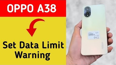 how to set data limit warning,Oppo A38 data limit kaise set karen