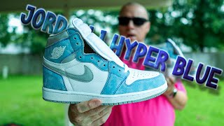 Jordan 1 Hyper Blue -cross da water review *ON FOOT* ( DHGATE ALTERNATIVE )