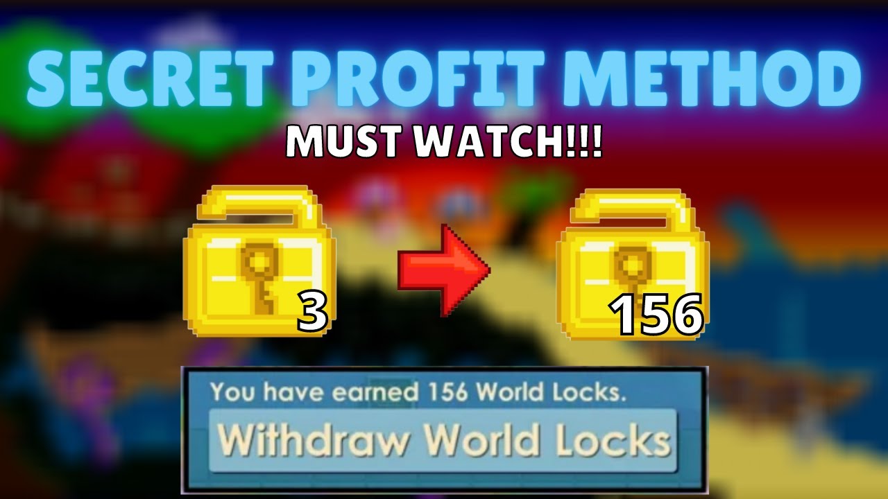 SECRET PROFIT METHOD 🤑 TO GET RICH IN 2020 (MUST WATCH!!!) | Growtopia Best Way To Profit