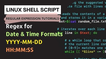 Bash Script: How to match date and time values using regular expression